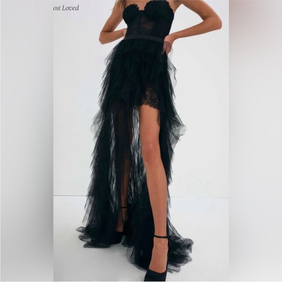 NWT For Love and Lemons black bustier dress - Picture 12 of 12